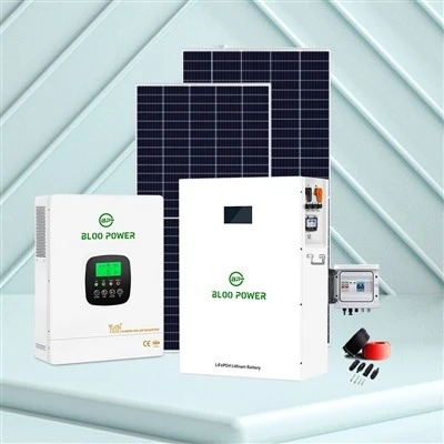 5KWh 5KW Solè Enèji Sistèm Hybrid Brikoleur Kay BESS