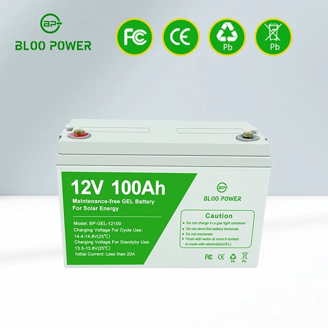 GEL batteries 12v 100ah solar energy storage system